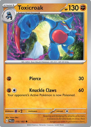 Toxicroak (PAL-115) (Reverse Holofoil)