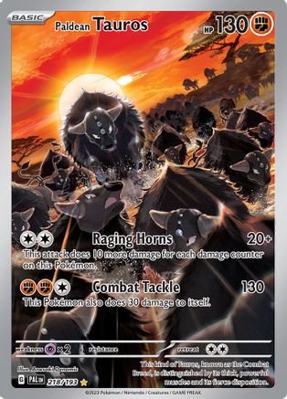 Paldean Tauros (PAL-218) (Holofoil)