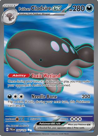Paldean Clodsire ex (PAL-244) (Holofoil)