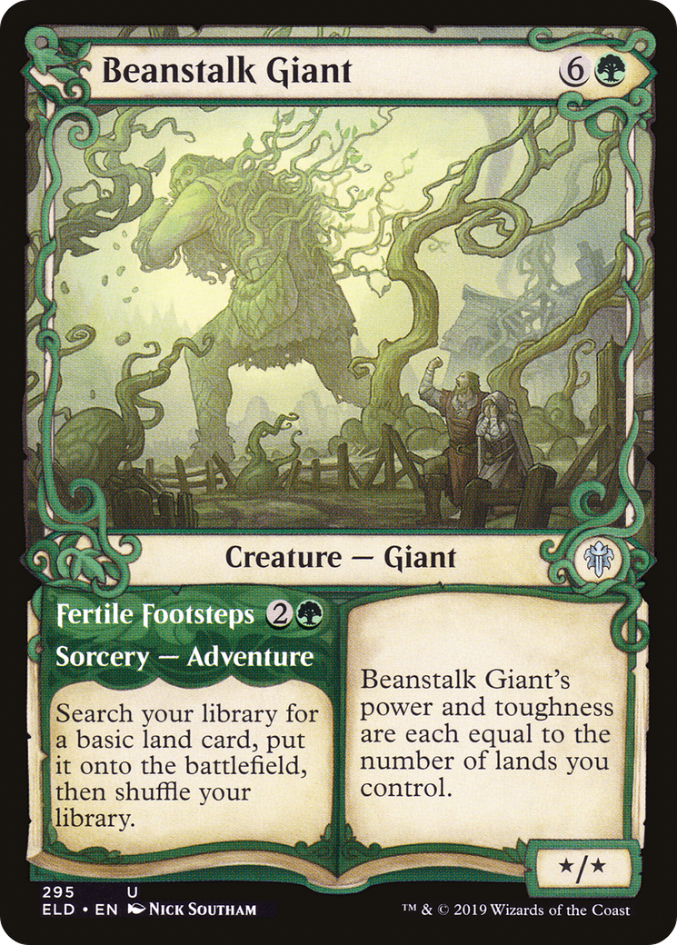 Beanstalk Giant // Fertile Footsteps (ELD-295) (Showcase)