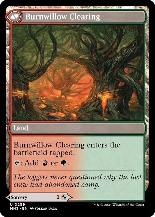 Stump Stomp // Burnwillow Clearing (MH3-259) (Foil)
