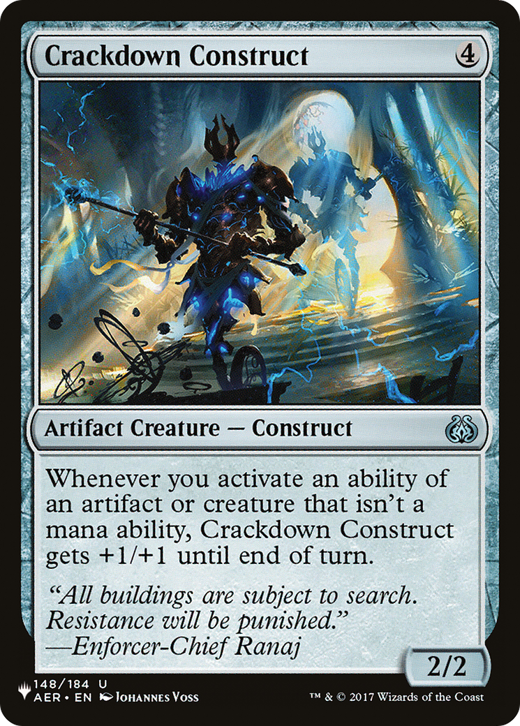 Crackdown Construct (LIST-AER-148)