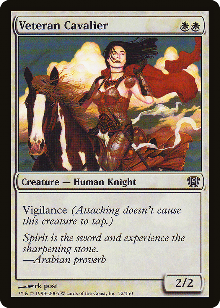 Veteran Cavalier (9ED-052★) (Foil)