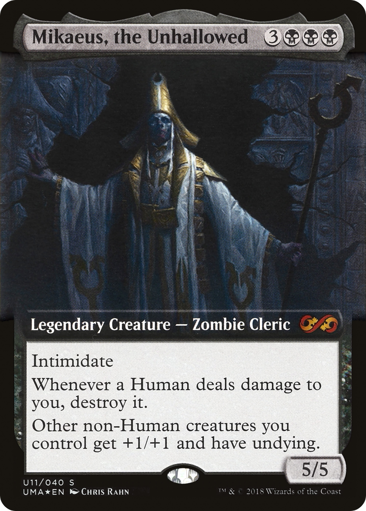 Mikaeus, the Unhallowed (UMA:BT-U11) (Extended Art) (Foil)