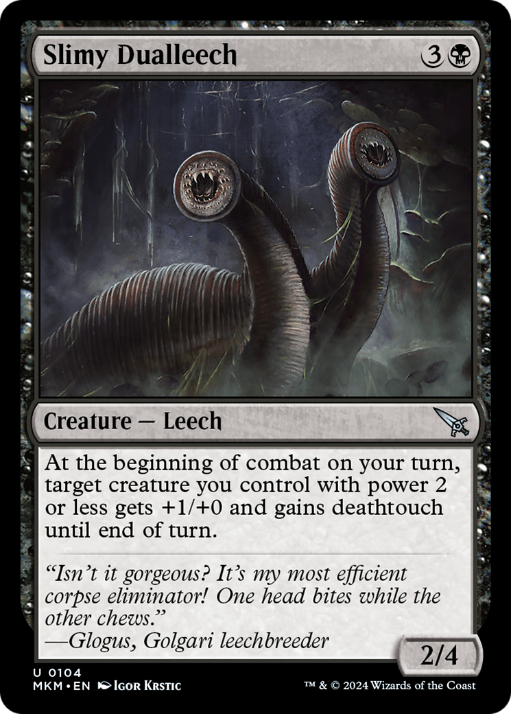 Slimy Dualleech (MKM-104) (Foil)