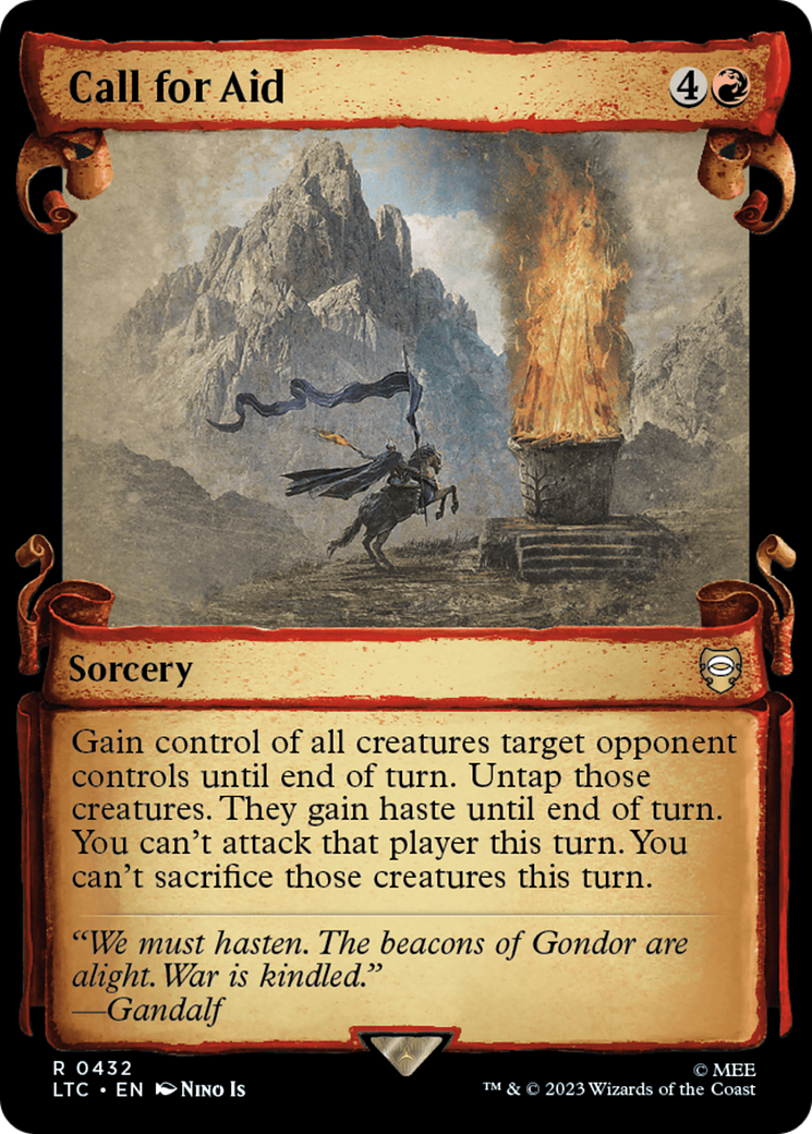 Call for Aid (LTC-432) (Showcase) (Scroll) (Foil)