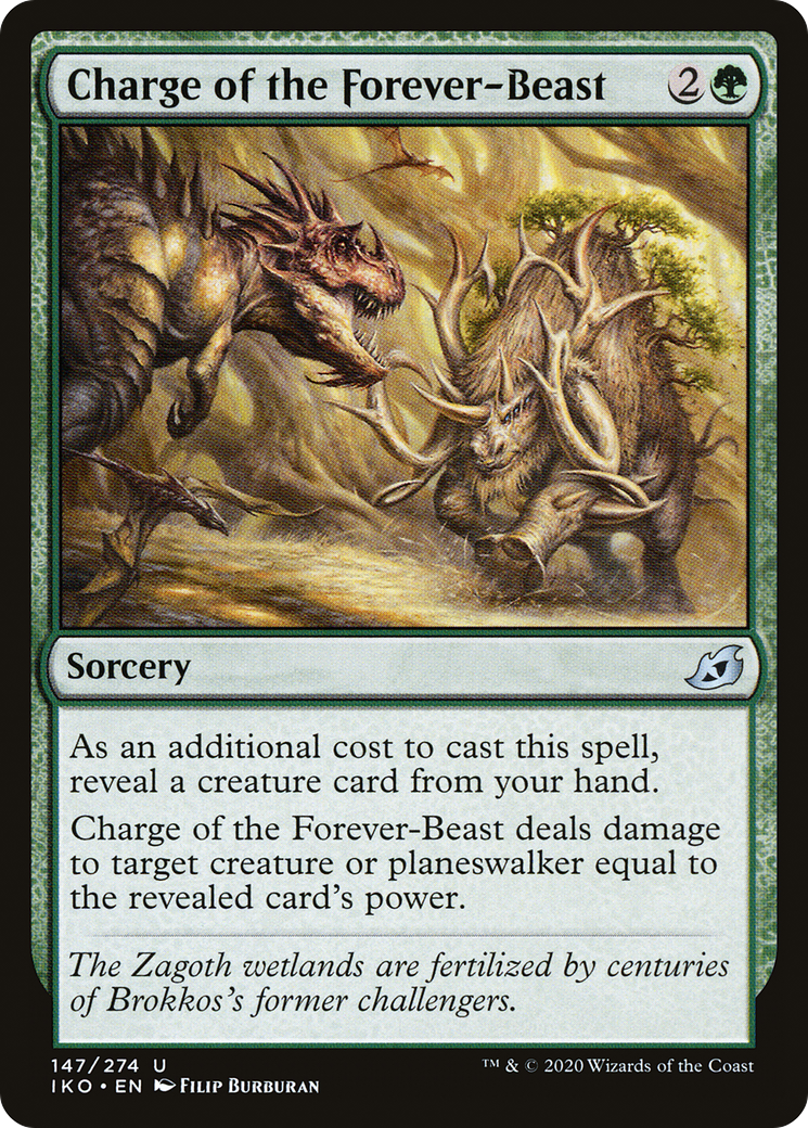 Charge of the Forever-Beast (IKO-147) (Foil)
