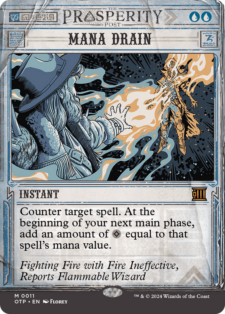 Mana Drain (OTP-011) (Showcase) (Borderless) (Foil)