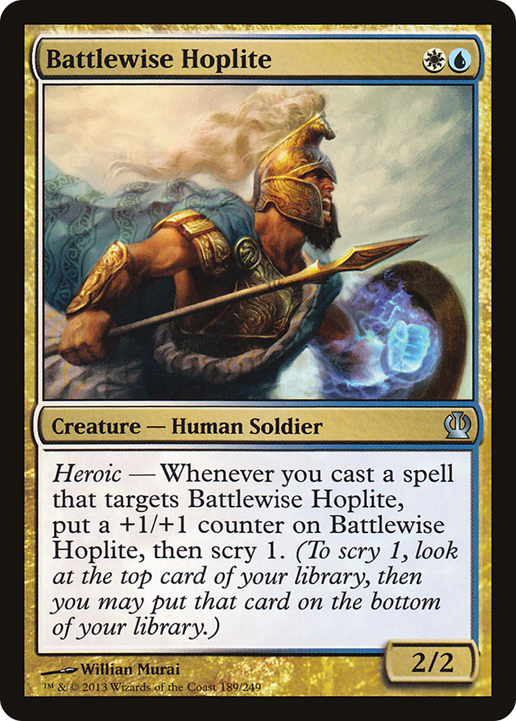 Battlewise Hoplite (THS-189) (Foil)