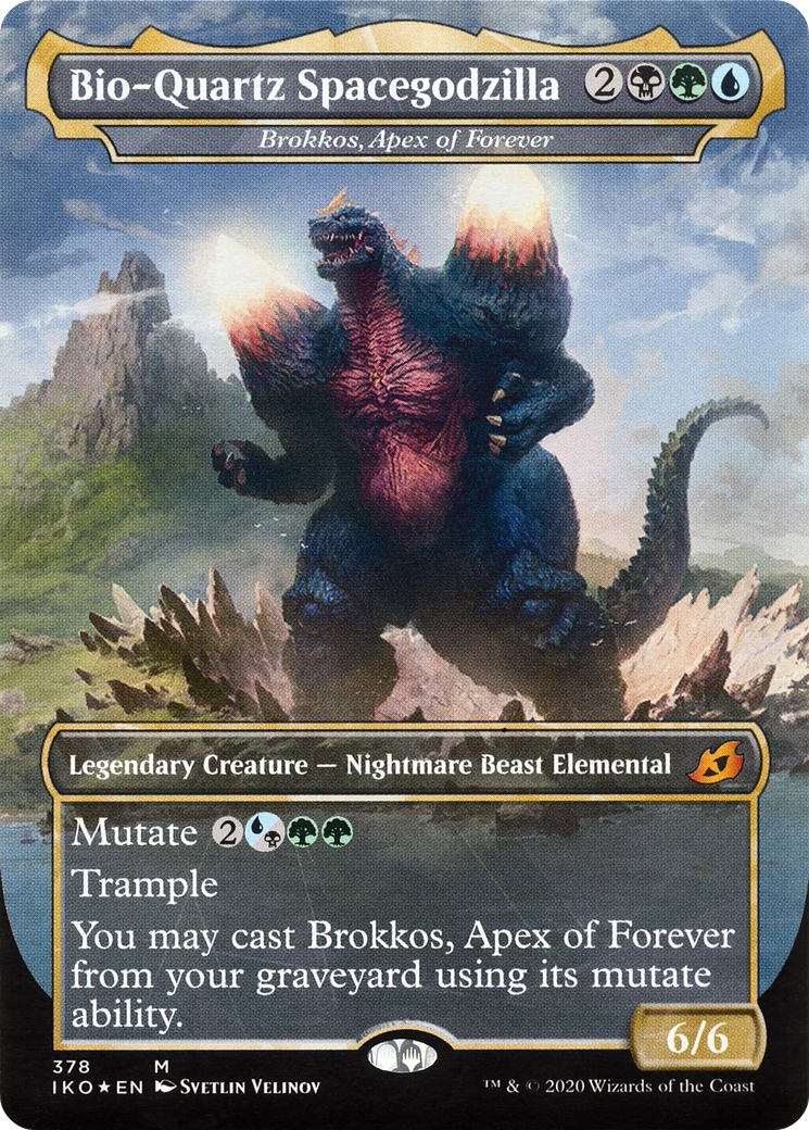 Bio-Quartz Spacegodzilla / Brokkos, Apex of Forever (IKO-378) (Borderless) (Foil)
