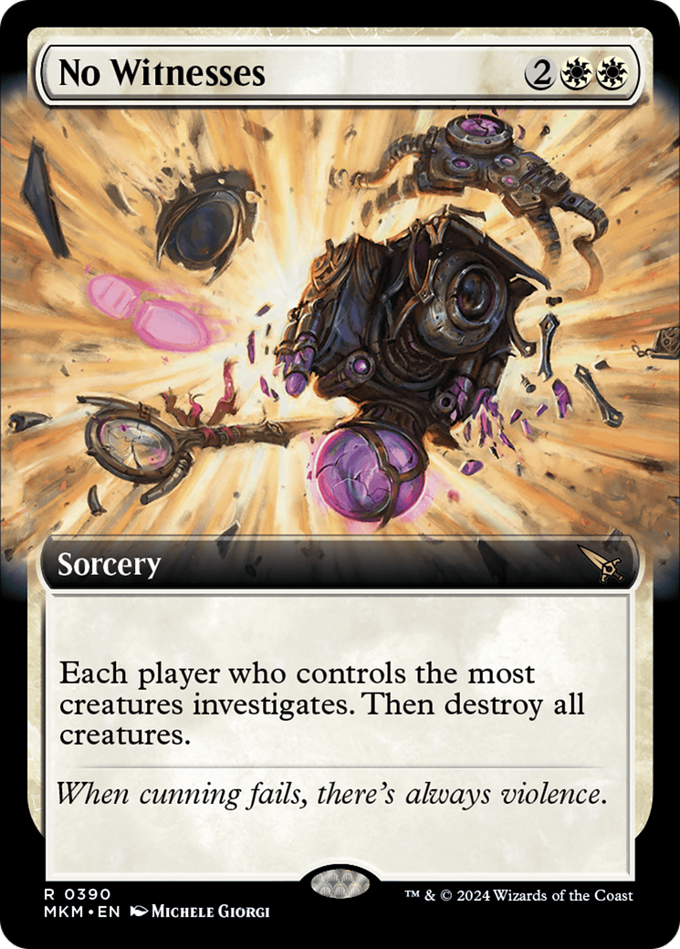 No Witnesses (MKM-390) (Extended Art) (Foil)