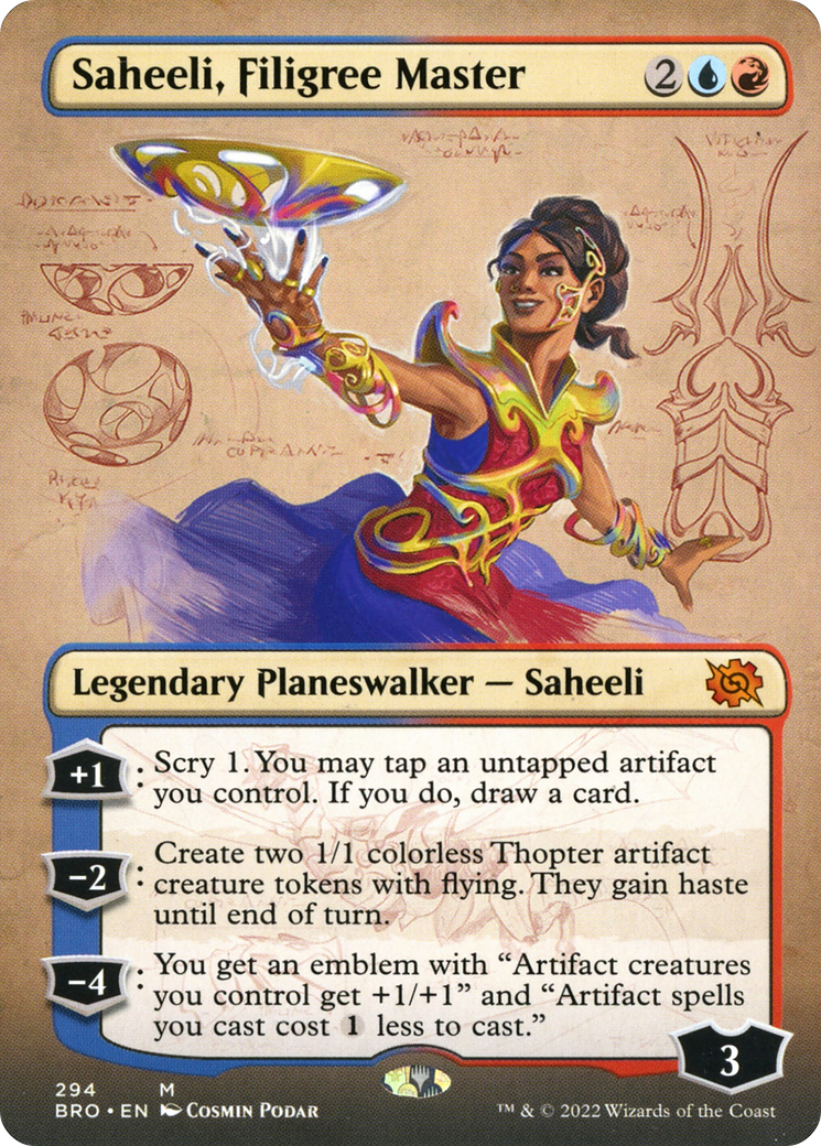 Saheeli, Filigree Master (BRO-294) (Borderless) (Foil)