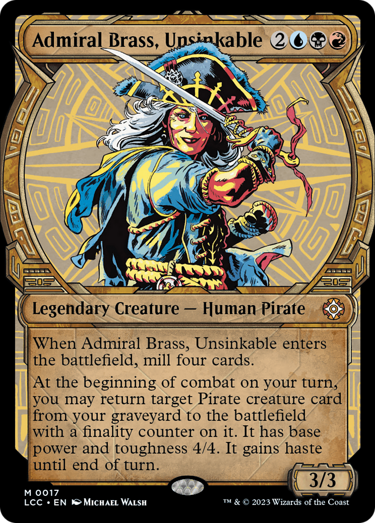 Admiral Brass, Unsinkable (LCC-017) (Showcase) (Foil)
