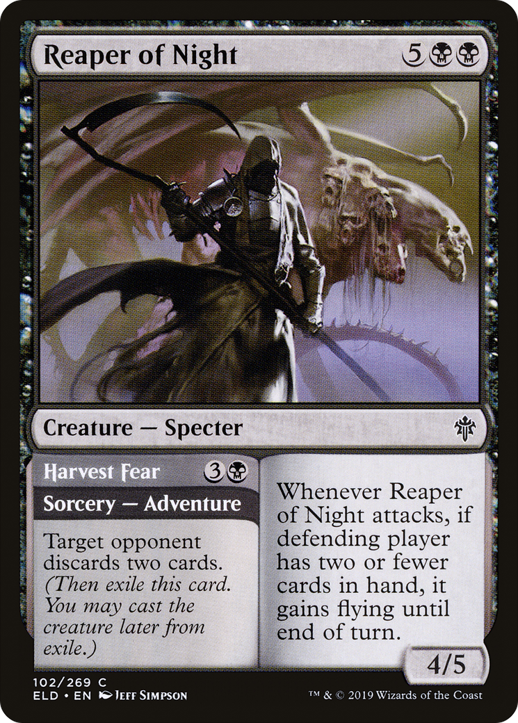 Reaper of Night // Harvest Fear (ELD-102)