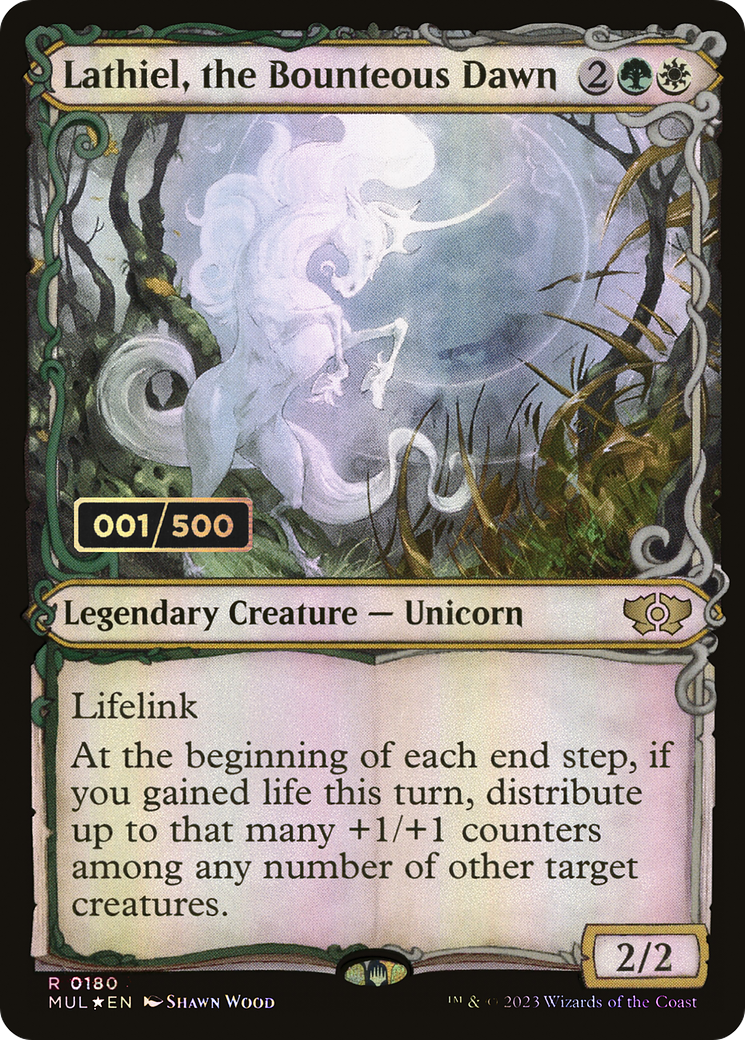 Lathiel, the Bounteous Dawn (MUL-180Z) (Showcase) (Foil) (Serialized)