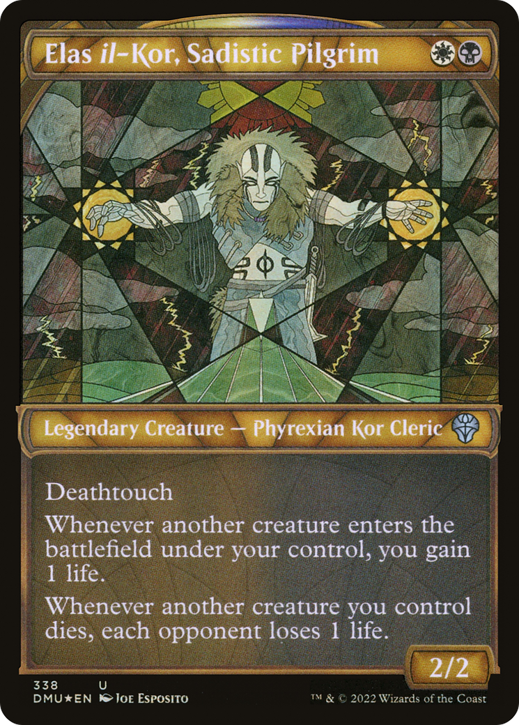 Elas il-Kor, Sadistic Pilgrim (DMU-338) (Showcase) (Textured Foil)