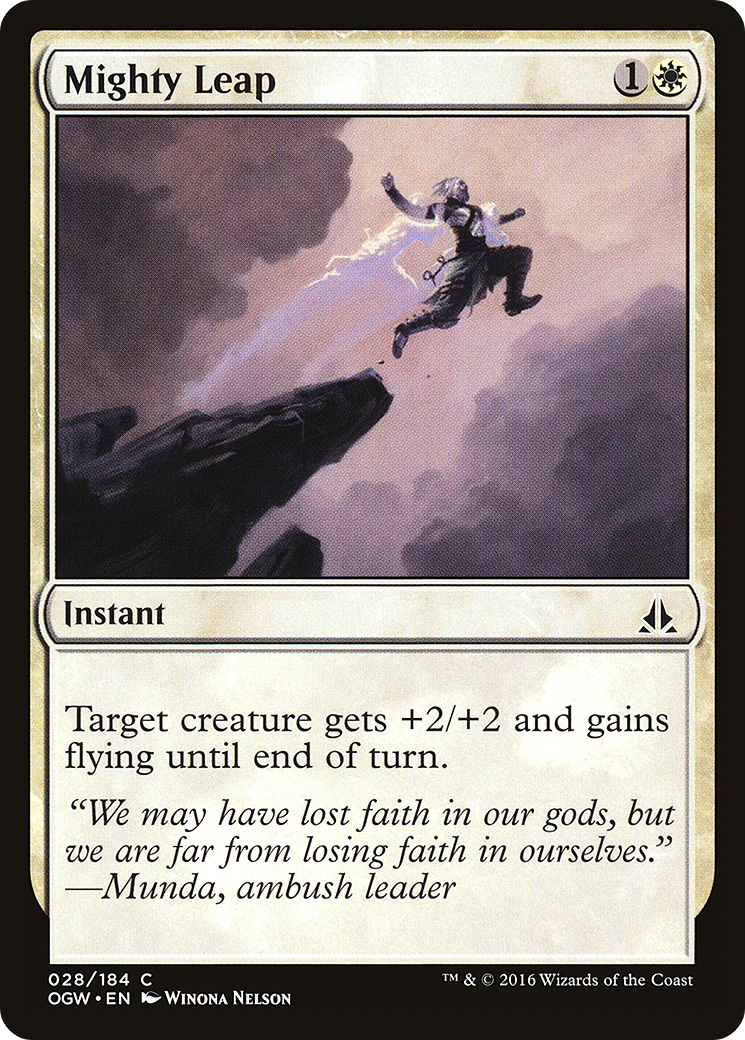 Mighty Leap (OGW-028) (Foil)