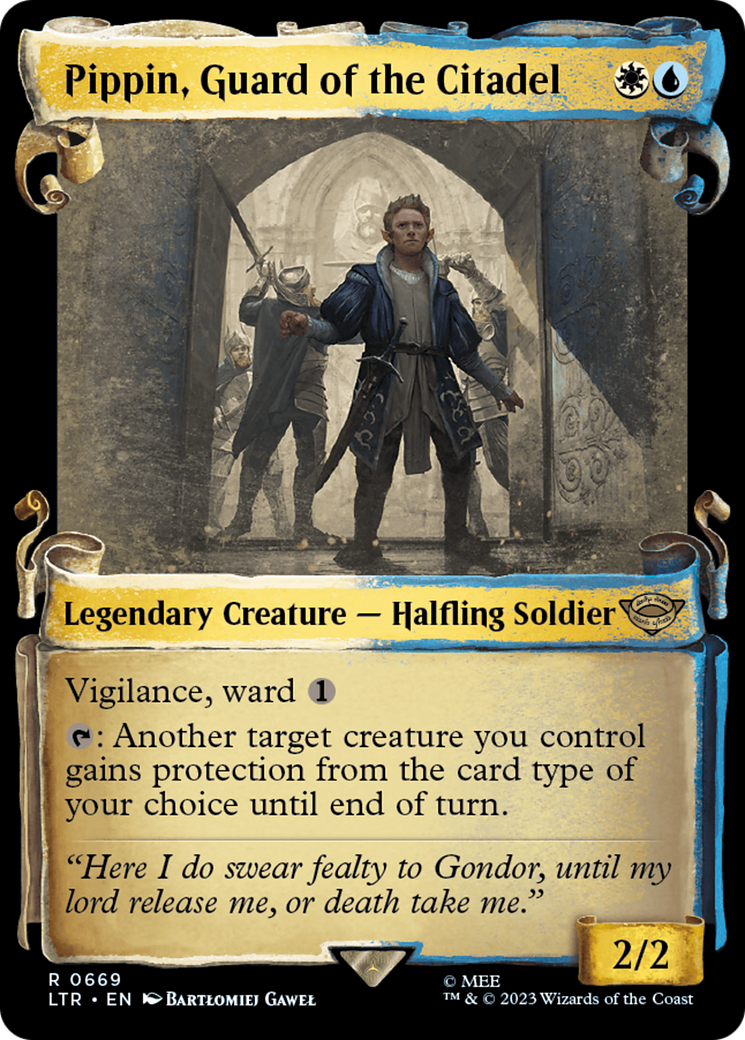 Pippin, Guard of the Citadel (LTR-669) (Showcase) (Scroll) (Foil)