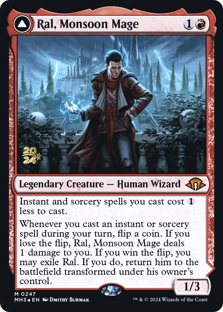 Ral, Monsoon Mage // Ral, Leyline Prodigy (PRE-247S) (Foil)