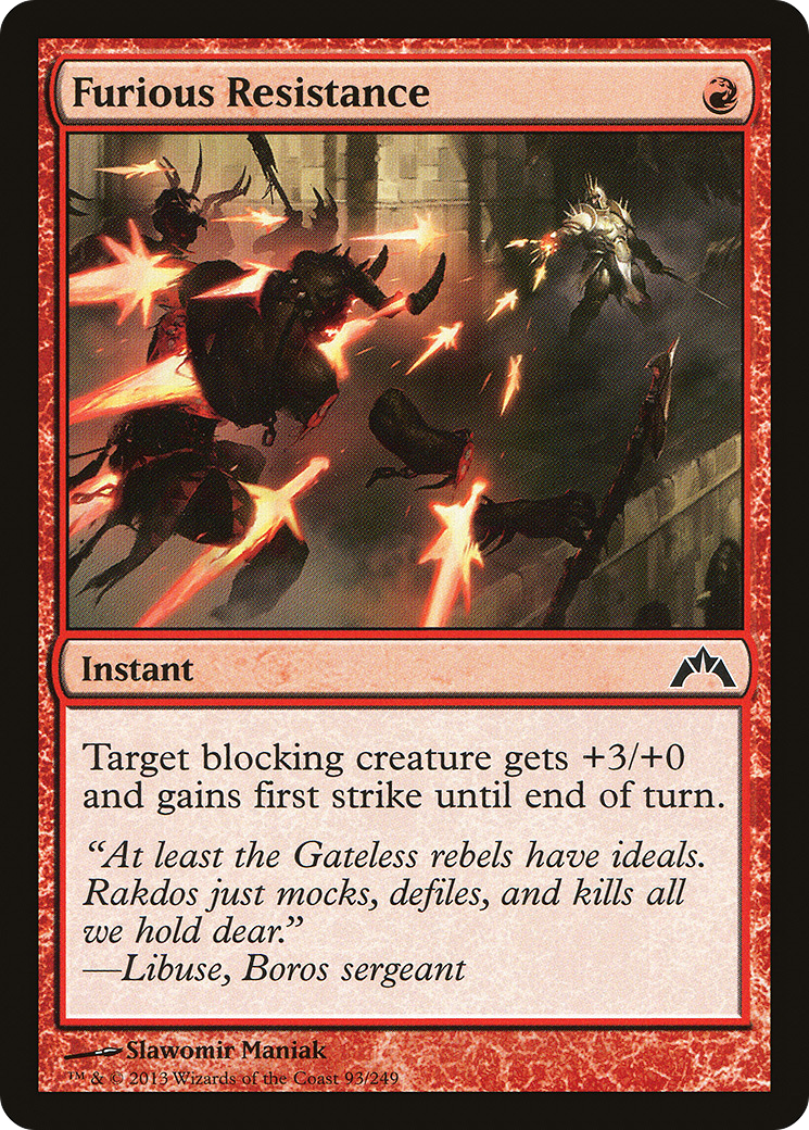 Furious Resistance (GTC-093) (Foil)