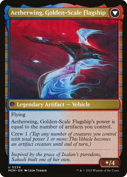 Invasion of Kaladesh // Aetherwing, Golden-Scale Flagship (MOM-234) (Foil)