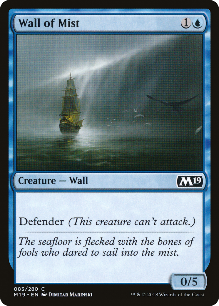 Wall of Mist (M19-083) (Foil)