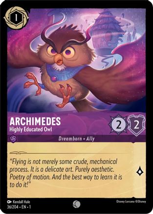 Archimedes - Highly Educated Owl (1-036) (Cold Foil)