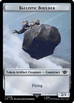 Ballistic Boulder // Food (0010) Double-Sided Token (LTR-8 // 10)