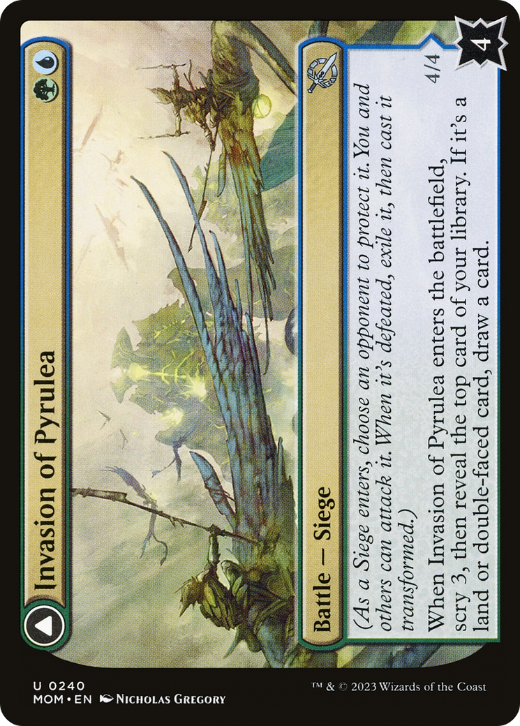 Invasion of Pyrulea // Gargantuan Slabhorn (MOM-240) (Foil)