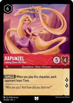 Rapunzel - Letting Down Her Hair (1-121) (Cold Foil)