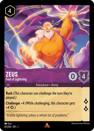 Zeus - God of Lightning (1-061) (Cold Foil)