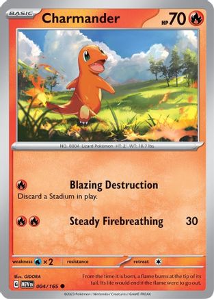 Charmander (MEW-004) (Reverse Holofoil)