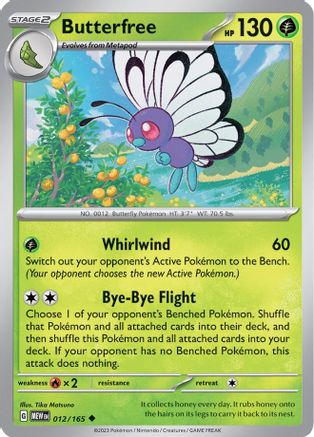 Butterfree (MEW-012) (Reverse Holofoil)