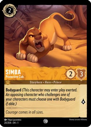 Simba - Protective Cub (1-020) (Cold Foil)