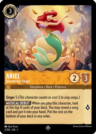 Ariel - Spectacular Singer (1-002) (Cold Foil)