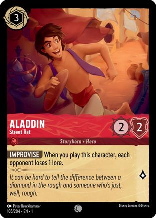 Aladdin - Street Rat (1-105) (Cold Foil)