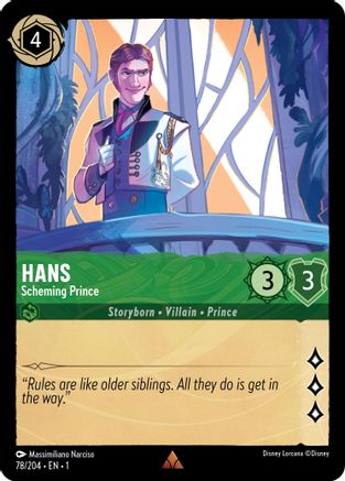 Hans - Scheming Prince (1-078) (Cold Foil)