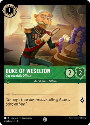 Duke of Weselton - Opportunistic Official (1-073)