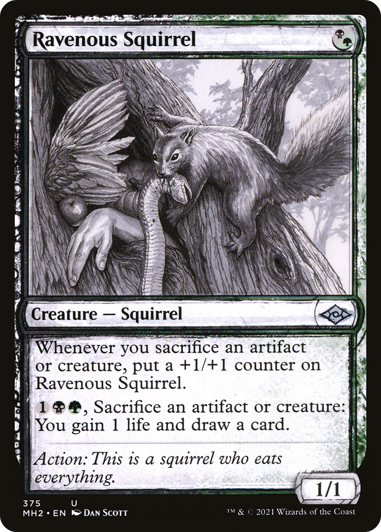 Ravenous Squirrel (MH2-375) (Showcase) (Foil)