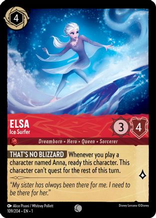 Elsa - Ice Surfer (1-109) (Cold Foil)