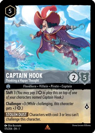 Captain Hook - Thinking a Happy Thought (1-175) (Cold Foil)