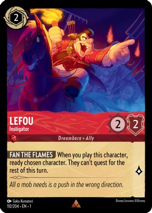 Lefou - Instigator (1-112) (Cold Foil)