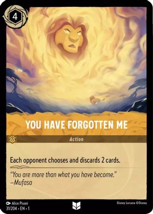 You Have Forgotten Me (1-031)