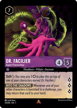 Dr. Facilier - Agent Provocateur (1-037) (Cold Foil)
