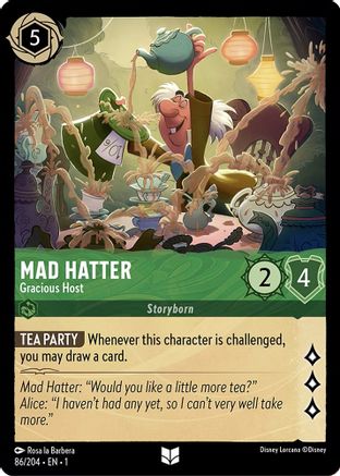 Mad Hatter - Gracious Host (1-086) (Cold Foil)