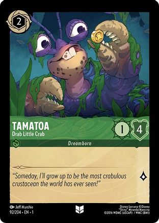Tamatoa - Drab Little Crab (1-092) (Cold Foil)