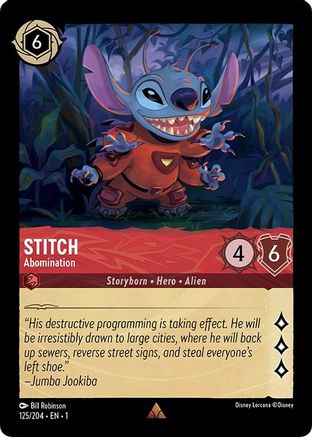 Stitch - Abomination (1-125) (Cold Foil)