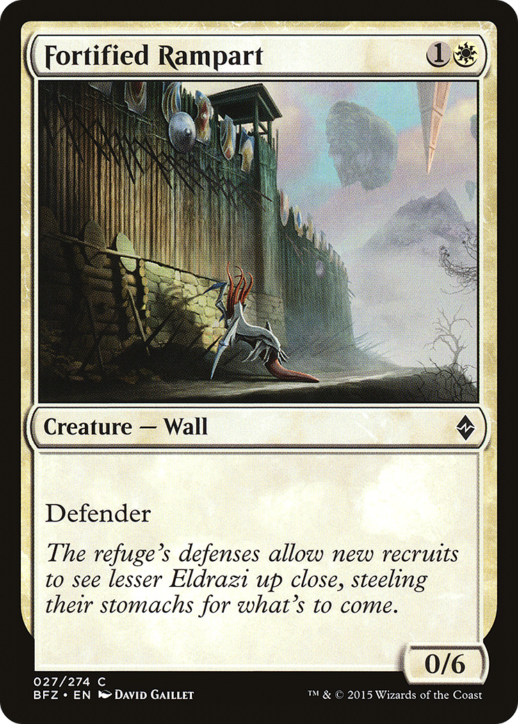 Fortified Rampart (BFZ-027) (Foil)