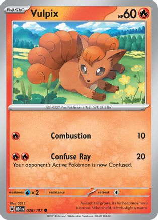 Vulpix (OBF-028) (Reverse Holofoil)