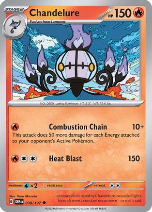 Chandelure (OBF-038) (Reverse Holofoil)